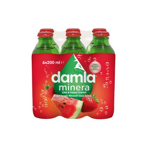 Damla Karpuz Çilek 6*200 ml