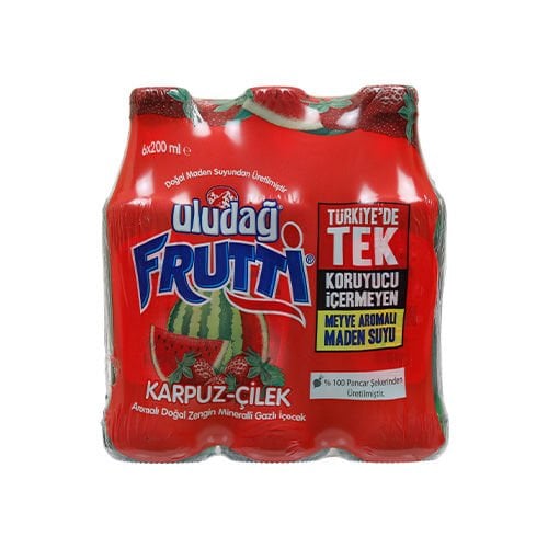 Uludağ Frutti Karpuz Çilek 6*200 ml