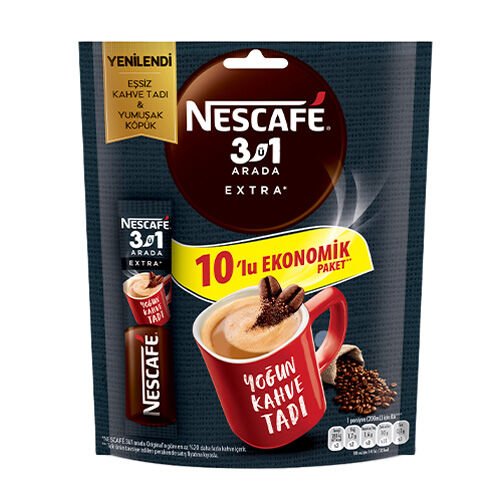 Nescafé 3'ü 1 Arada Extra 10'lu